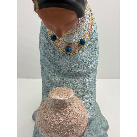 Native American Woman Figurine Statue - Picture 3 of 10